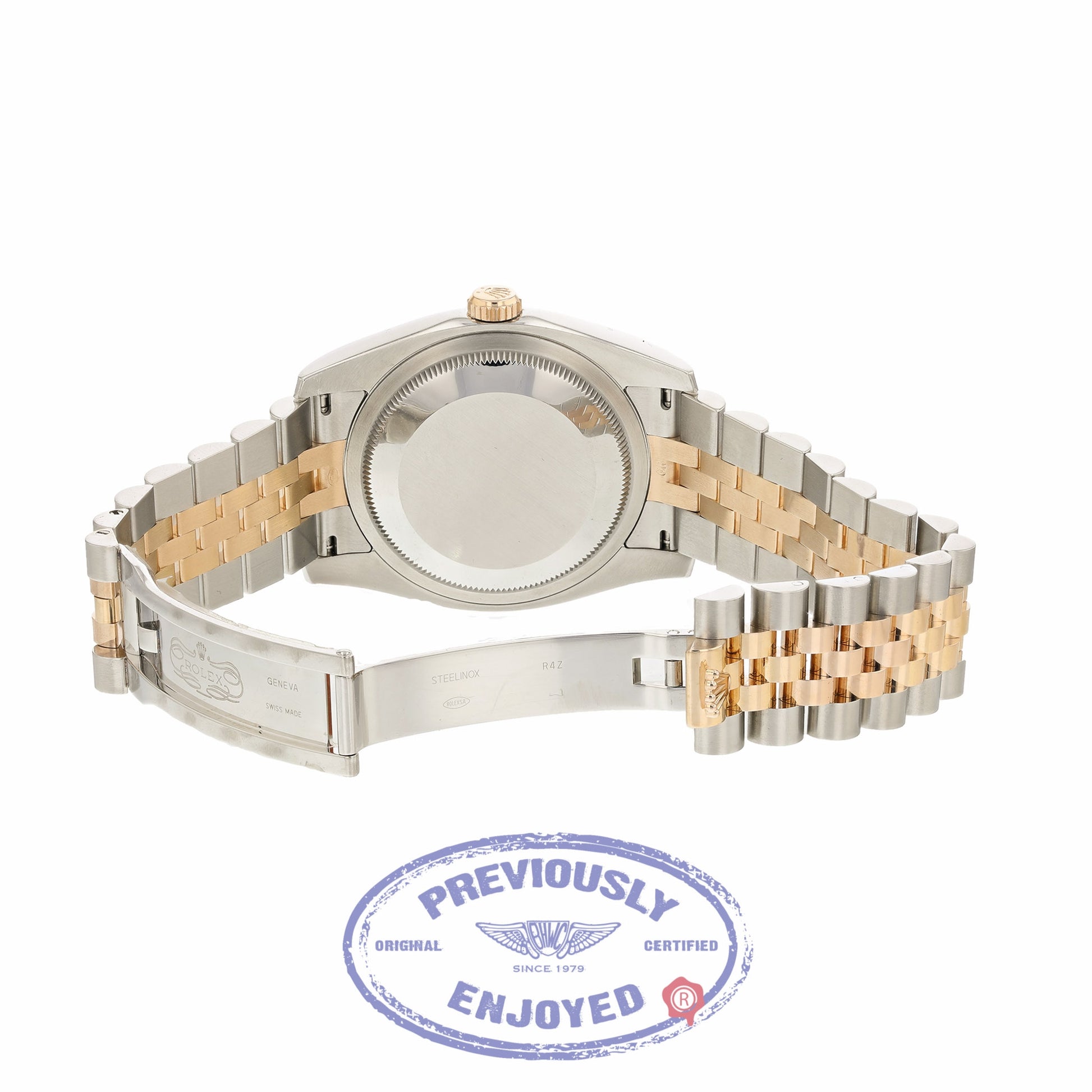 Rolex DateJust 36mm 18k Rose Gold and Stainless Steel Pink Dial 116231 VT9TA2 - Beverly Hills Watch