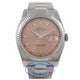Rolex Datejust 36mm Stainless Steel White Gold Fluted Bezel Pink Index Dial 116234 HN6MCZ - Beverly Hills Watch Company Watch Store