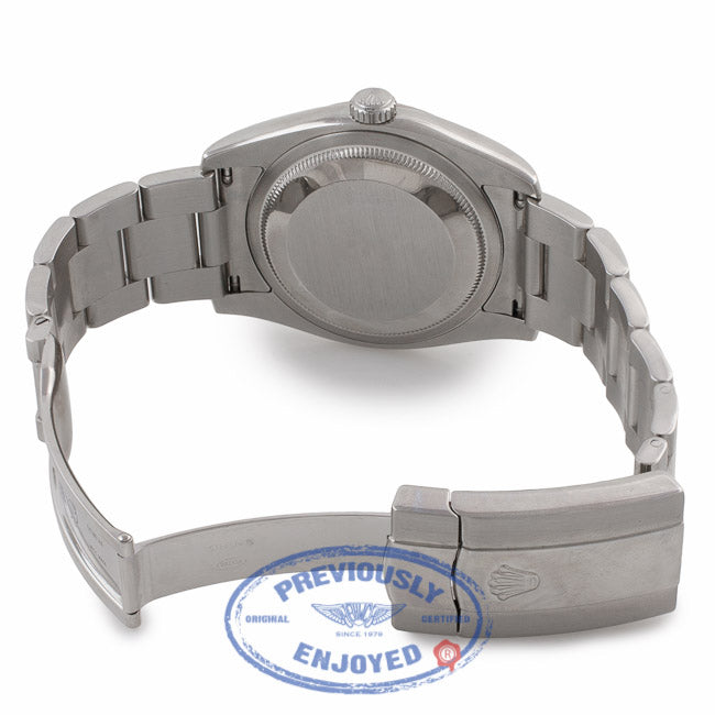 Rolex Datejust 36mm Stainless Steel White Gold Fluted Bezel Pink Index Dial 116234 HN6MCZ - Beverly Hills Watch Company Watch Store