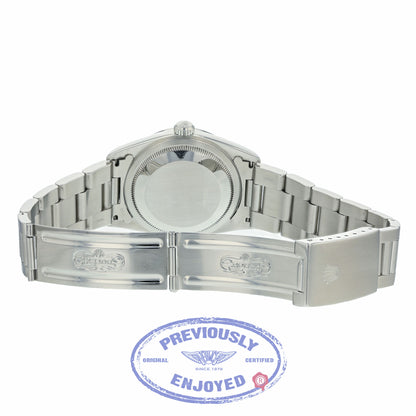 Rolex Datejust 36mm Silver Roman White Dial Oyster Bracelet 116200 VU672Y