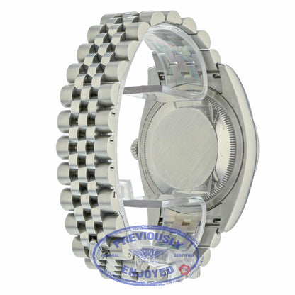 Rolex Datejust Pink Stick Dial White Gold Fluted Bezel 116234 97YD4W - Beverly Hills Watch Company