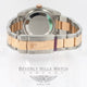 Rolex Datejust 36mm Stainless Steel and 18K Rose Gold Oyster Bracelet Fluted Bezel Black Diamond Marker Dial Watch 116243 Luxury Watches Beverly Hills