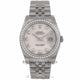 Rolex Datejust 36mm Stainless Steel Jubilee Bracelet Pink Mother of Pearl Diamond Dial Diamond Bezel Ladies Watch 116244 U8ZP43 - Beverly Hills Watch Company Watch Store