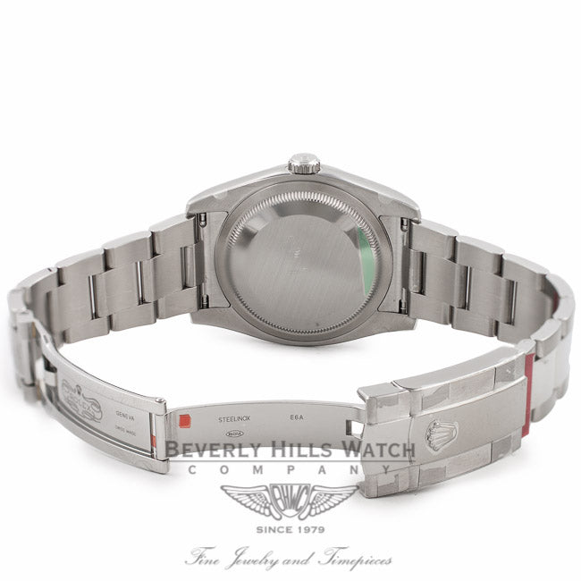 Rolex Datejust 36MM 18k White Gold Diamond Bezel Pink Floral Dial 116244 HC5BFD - Beverly Hills Watch Company Watch Store