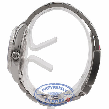 Rolex Datejust 36mm Stainless Steel White Gold Fluted Bezel Pink Dial 116234 E74QV3 - Beverly Hills Watch Company Watch Store