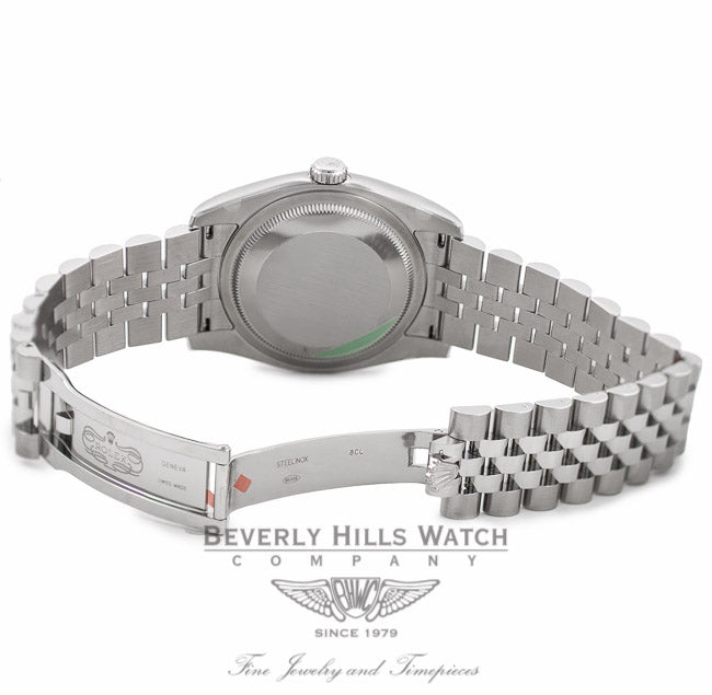 Rolex Datejust 36MM Black Roman Dial Jubilee Bracelet 116234 - Beverly Hills Watch Company Watch Store