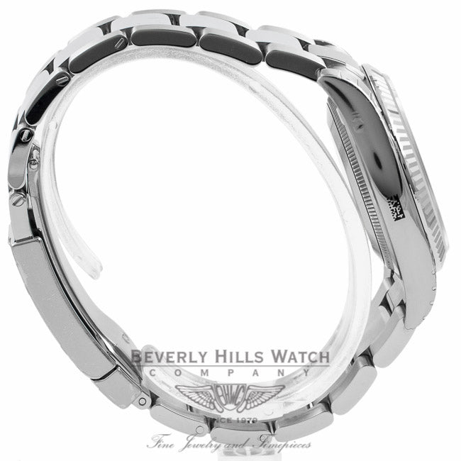 Rolex Datejust 36mm White Gold Fluted Bezel White Dial Watch 116234 KECKII - Beverly Hills Watch Company Watch Store