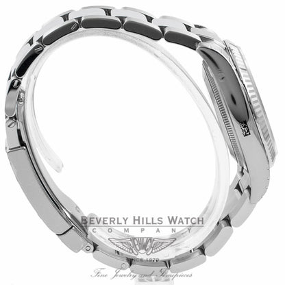 Rolex Datejust 36mm White Gold Fluted Bezel White Dial Watch 116234 KECKII - Beverly Hills Watch Company Watch Store