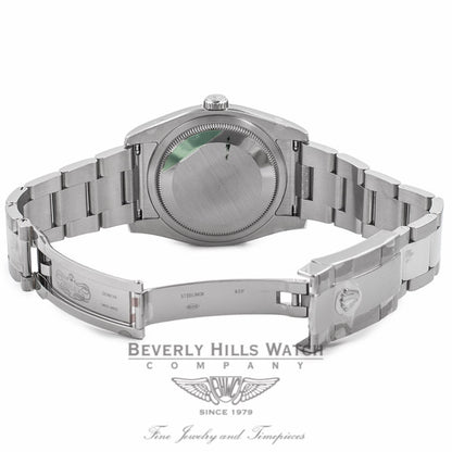 Rolex Datejust 36mm White Gold Fluted Bezel White Dial Watch 116234 KECKII - Beverly Hills Watch Company Watch Store