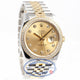 Rolex Datejust 36mm Stainless Steel and Jubille Bracelet Champagne Diamond Dial Full Diamond Bezel Watch 116243