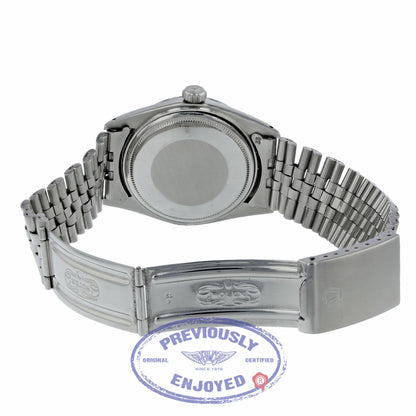 Rolex DateJust Stainless Steel Jubilee Bracelet Silver Index Dial 1601 64M8UQ - Beverly Hills Watch Company
