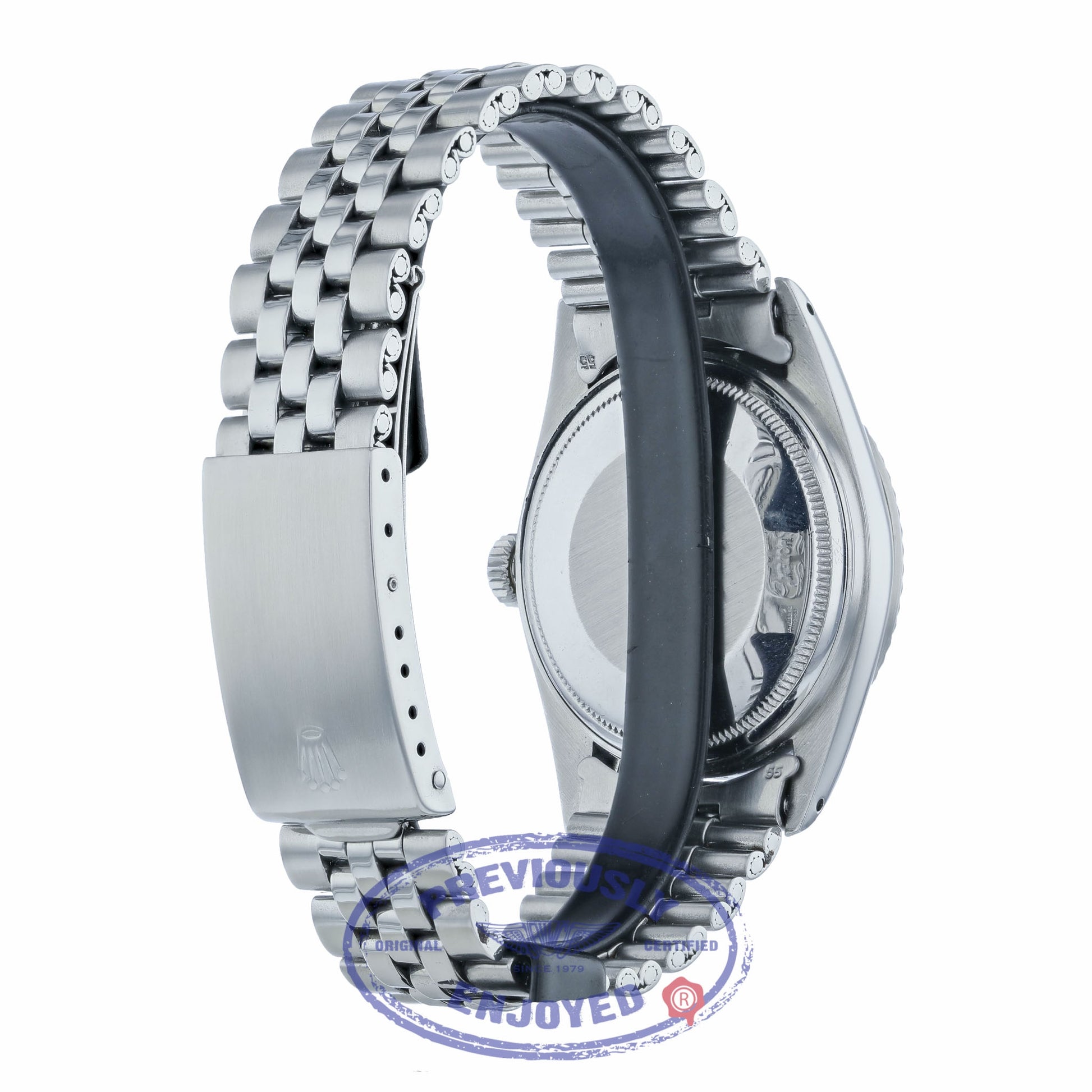 Rolex DateJust Stainless Steel Jubilee Bracelet Silver Index Dial 1601 64M8UQ - Beverly Hills Watch Company