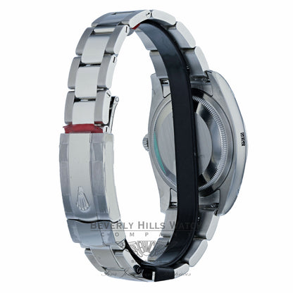 Rolex Datejust 36MM Stainless Steel Domed Bezel Silver Index Dial 116200 446QJX - Beverly Hills Watch Company Watch Store