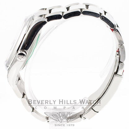 Rolex Datejust 36mm Stainless Steel Smooth Bezel Oyster Bracelet Bronze Floral Motif Dial Watch 116200 Beverly Hills Watch Company