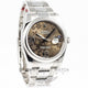 Rolex Datejust 36mm Stainless Steel Smooth Bezel Oyster Bracelet Bronze Floral Motif Dial Watch 116200 Beverly Hills Watch Company