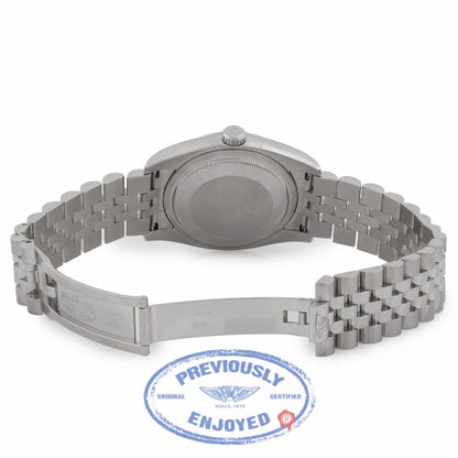 Rolex Datejust 36mm Silver Index Domed Jubilee bracelet Stainless Steel 116200 5DJ2KF - Beverly Hills Watch Company