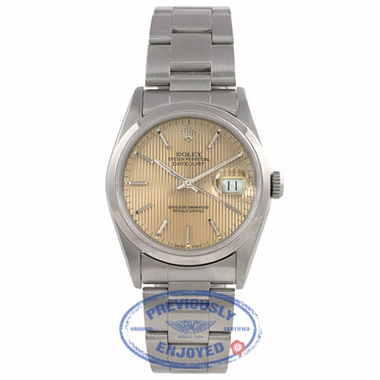 Rolex Datejust 36MM Stainless Steel Domed Bezel Bracelet 16200 8NY6K8 - Beverly Hills Watch Company Watch Store