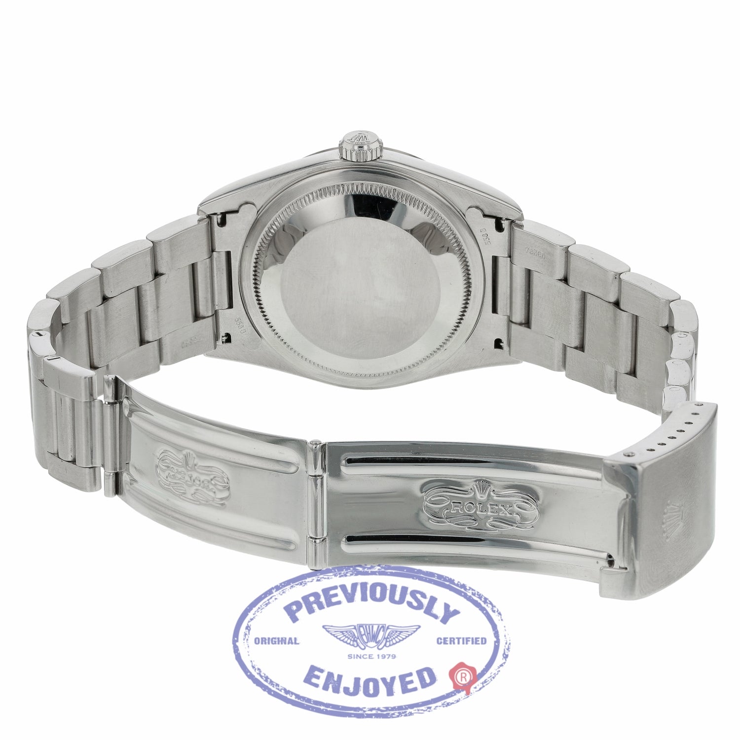 Rolex Datejust 36mm Stainless Steel White Dial Silver Roman Numerals 18k White Gold Fluted Bezel Oyster Bracelet 16234 4V6A77 - Beverly Hills Watch