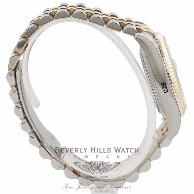 Rolex Datejust 36MM 18K Yellow Gold Stainless Steel 18k Yellow Gold Fluted Bezel Champagne Dial 116233 HFF4NZ - Beverly Hills Watch Company