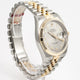 Rolex Datejust 36mm Stainless Steel and Yellow Gold Jubilee Bracelet Rhodium Roman Numeral Dial Fluted Bezel Watch 116233 Beverly Hills Watch Company Watch Store
