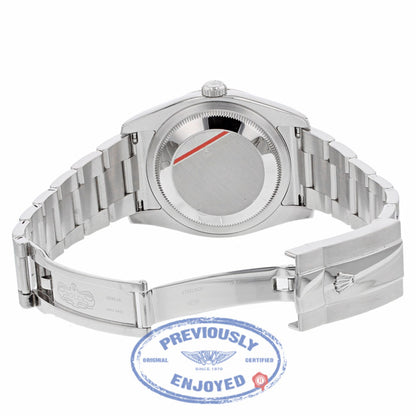 Rolex Datejust 36mm Stainless Steel Oyster Bracelet Mother of Pearl Diamond Dial Diamond Bezel 116244 - Beverly Hills Watch