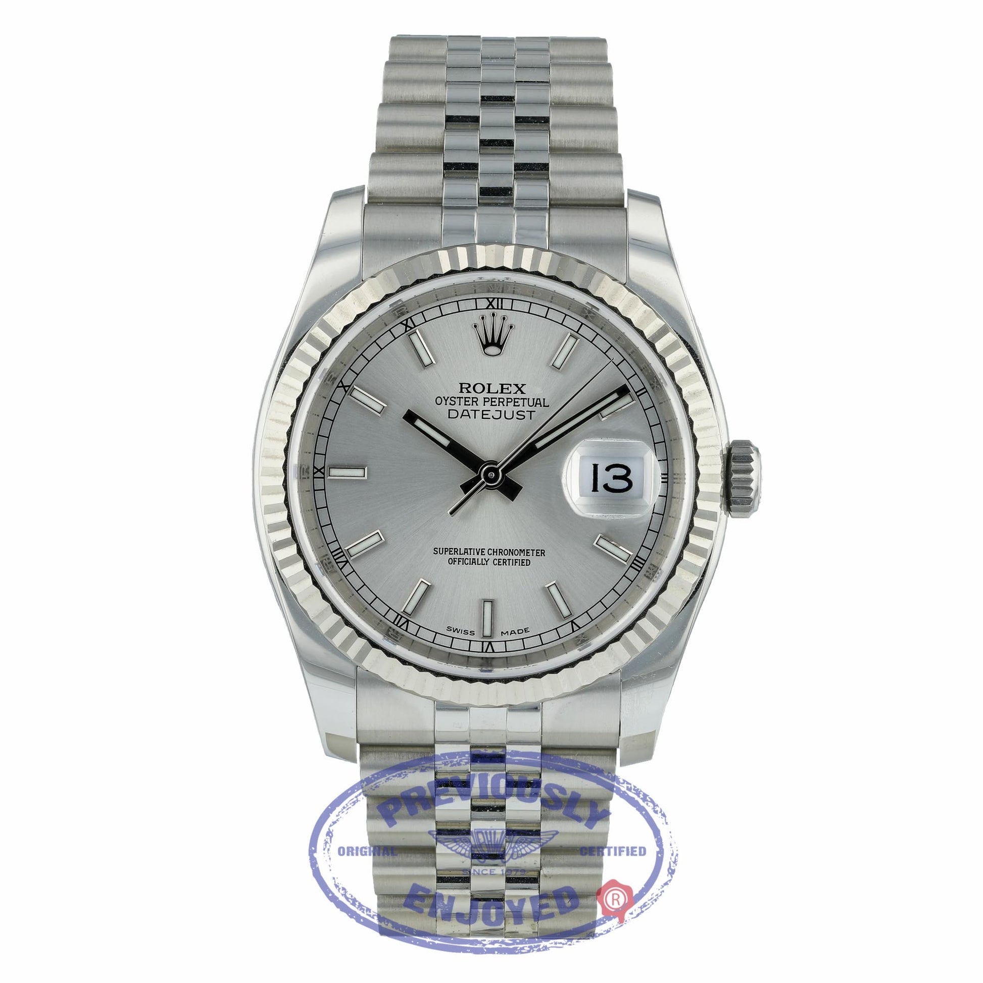 Rolex DateJust Stainless Steel Jubilee Bracelet 116234 2DDD62 - Beverly Hills Watch Company