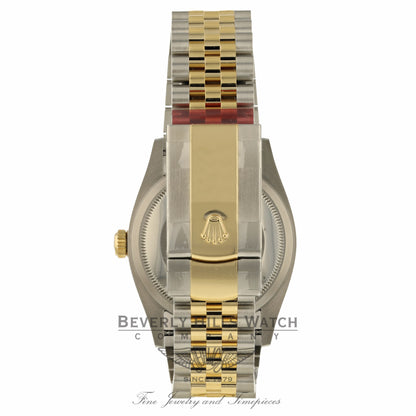 Rolex Datejust 36mm Stainless Steel and Yellow Gold Black Diamond Dial 126233 NDX6M7