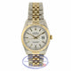 Rolex Datejust 36MM 18k Yellow Gold Stainless Steel Fluted Bezel White Dial Index Markers 16233 1EJPR9 - Beverly Hills Watch Company