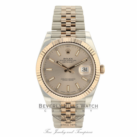 Rolex Datejust 41mm Everose and Stainless Steel Sundust Dial Jubilee Bracelet 126331 QUJ3C2