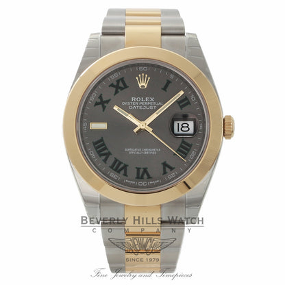 Rolex Datejust 41mm Rhodium Dial Automatic Stainless Steel and 18k Yellow Gold Oyster Bracelet 126303 WZHW5F - Beverly Hills Watch