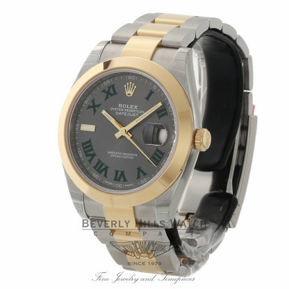 Rolex Datejust 41mm Rhodium Dial Automatic Stainless Steel and 18k Yellow Gold Oyster Bracelet 126303 WZHW5F - Beverly Hills Watch