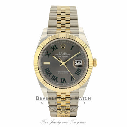 Rolex Datejust 41mm Wimbledon Dial Steel 18K Yellow Gold Jubilee 126333