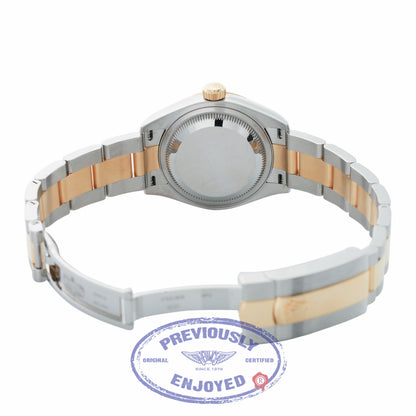 Rolex Datejust 28mm Stainless Steel 18k Yellow Gold Silver Dial Yellow Gold Roman Numerals 279173 ZMTL9J - Beverly Hills Watch