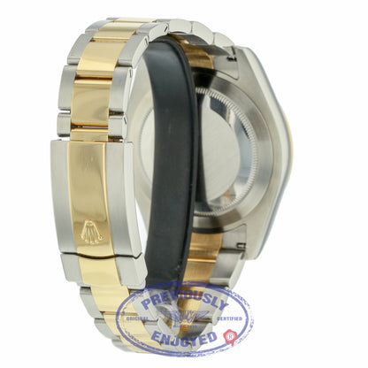 Rolex Datejust II 41mm Champagne Diamond Dial Stainless Steel Yellow Gold Oyster Bracelet 116333 AP2R4R - Beverly Hills Watch Company