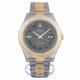 Rolex Datejust II 41mm Stainless Steel and Yellow Gold Slate Roman Dial Watch 116333 - NPFKA4 - Beverly Hills Watch Company