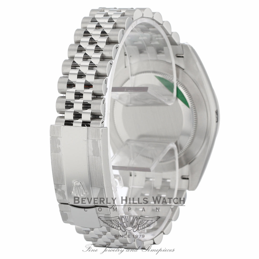 Rolex Datejust II 41mm 18k White Gold Fluted Bezel Stainless Steel Jubilee Bracelet 126334 DRQCHX - Beverly Hills Watch