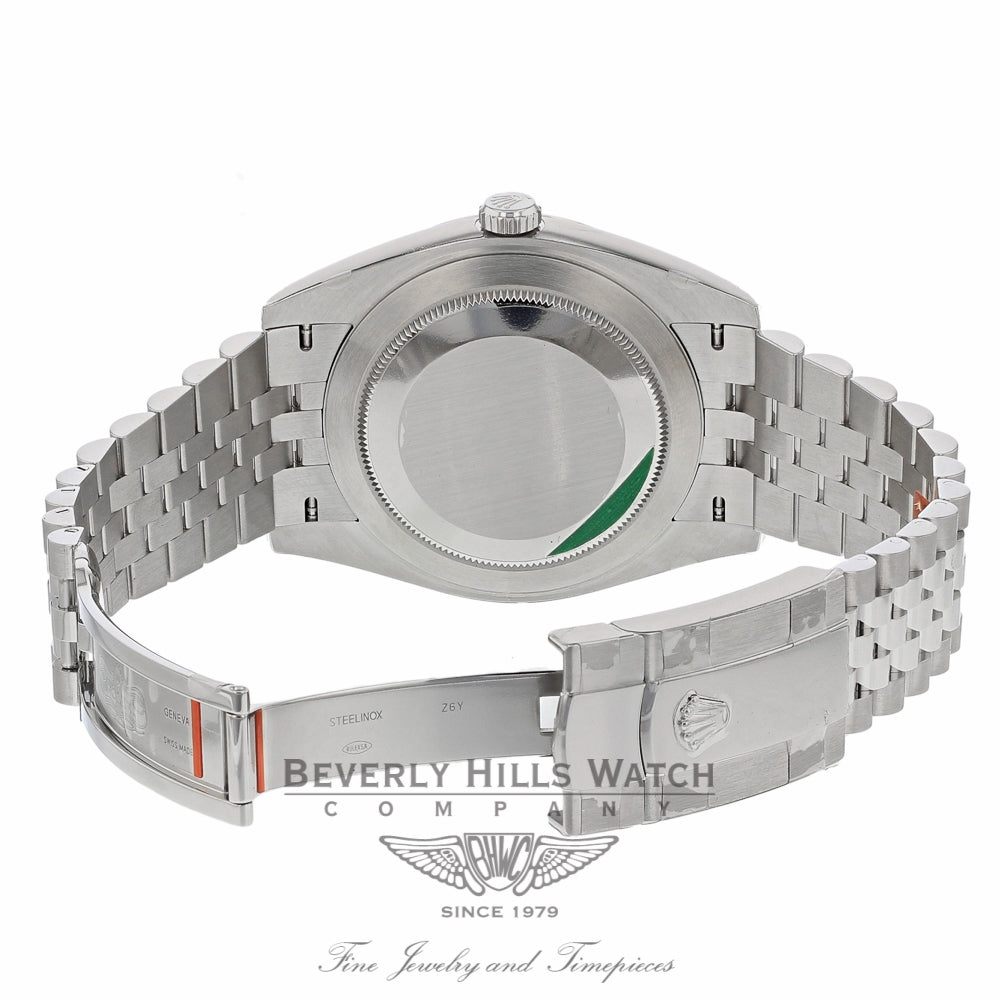 Rolex Datejust II 41mm 18k White Gold Fluted Bezel Stainless Steel Jubilee Bracelet 126334 DRQCHX - Beverly Hills Watch