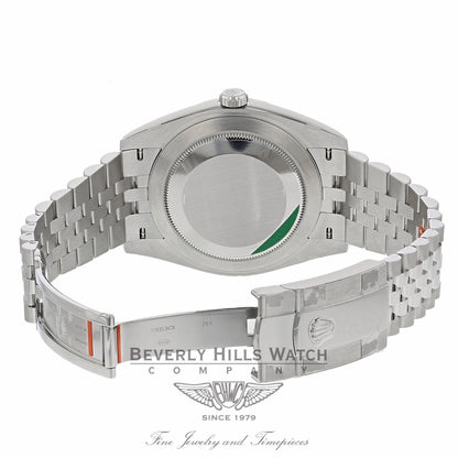 Rolex Datejust II 41mm 18k White Gold Fluted Bezel Stainless Steel Jubilee Bracelet 126334 DRQCHX - Beverly Hills Watch