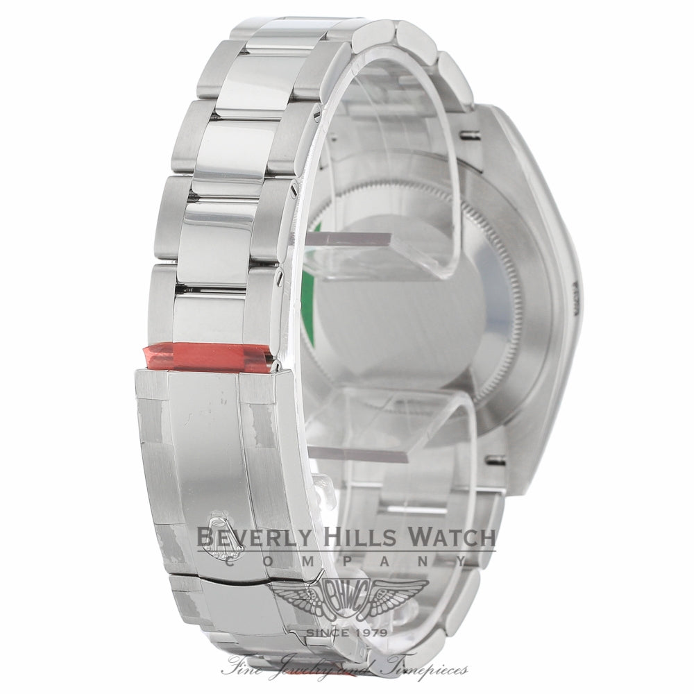 Rolex Datejust II 41mm 18k White Gold Blue Index Hour Markers Stainless Steel Oyster Bracelet 126334 CNK9KQ - Beverly Hills Watch