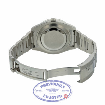 Rolex Datejust II 41mm White Gold Fluted Bezel Stainless Steel Silver Arabic Dial 116334 FFEVRJ- Beverly Hills Watch