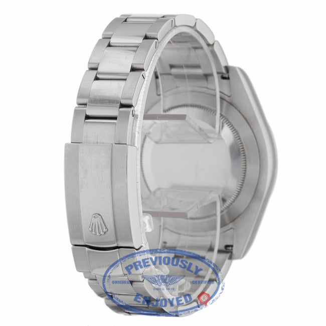 Rolex Datejust II 41MM 18k White Gold Fluted Bezel Silver Diamond Dial 116334 - Beverly Hills Watch