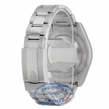 Rolex Datejust II 41MM 18k White Gold Fluted Bezel Silver Diamond Dial 116334 - Beverly Hills Watch