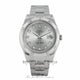 Rolex Datejust II 41MM 18k White Gold Fluted Bezel Slate Diamond Dial 116334 PUFZ5M - Beverly Hills Watch Company Watch Store
