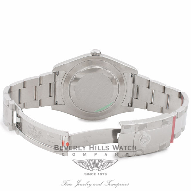 Rolex Datejust II 41MM 18k White Gold Fluted Bezel White Dial 116334 8XACVF - Beverly Hills Watch Company Watch Store