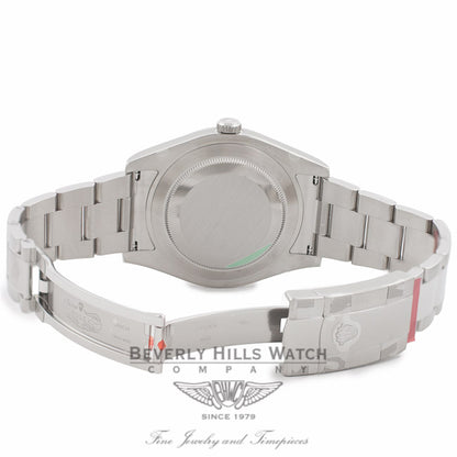 Rolex Datejust II 41MM 18k White Gold Fluted Bezel White Dial 116334 8XACVF - Beverly Hills Watch Company Watch Store