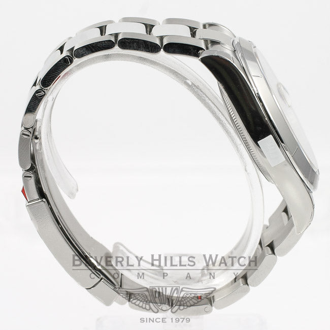 Rolex Datejust II 41mm Stainless Steel Oyster Bracelet Smooth Bezel Silver Stick Dial Watch 16300 Beverly Hills Watch Company Watches