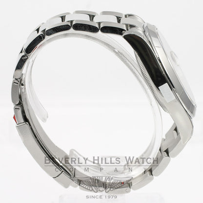 Rolex Datejust II 41mm Stainless Steel Oyster Bracelet Smooth Bezel Silver Stick Dial Watch 16300 Beverly Hills Watch Company Watches