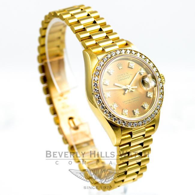 Rolex 18K Yellow Gold Datejust 69138 Beverly Hills Watch Company