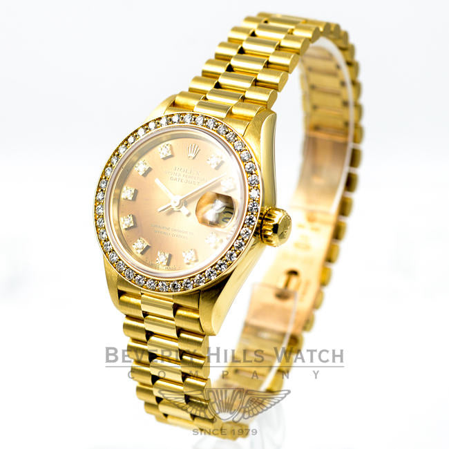 Rolex 18K Yellow Gold Datejust 69138 Beverly Hills Watch Company
