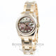 Rolex Datejust Rose Gold Oyster Bracelet Black Mother of Pearl Diamond Dial Ladies Watch 179165 Beverly Hills Watch Company Watches